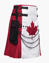 HYBRID KILT Canadian Flag - Scottish Kilt Jacket™ USA-UK